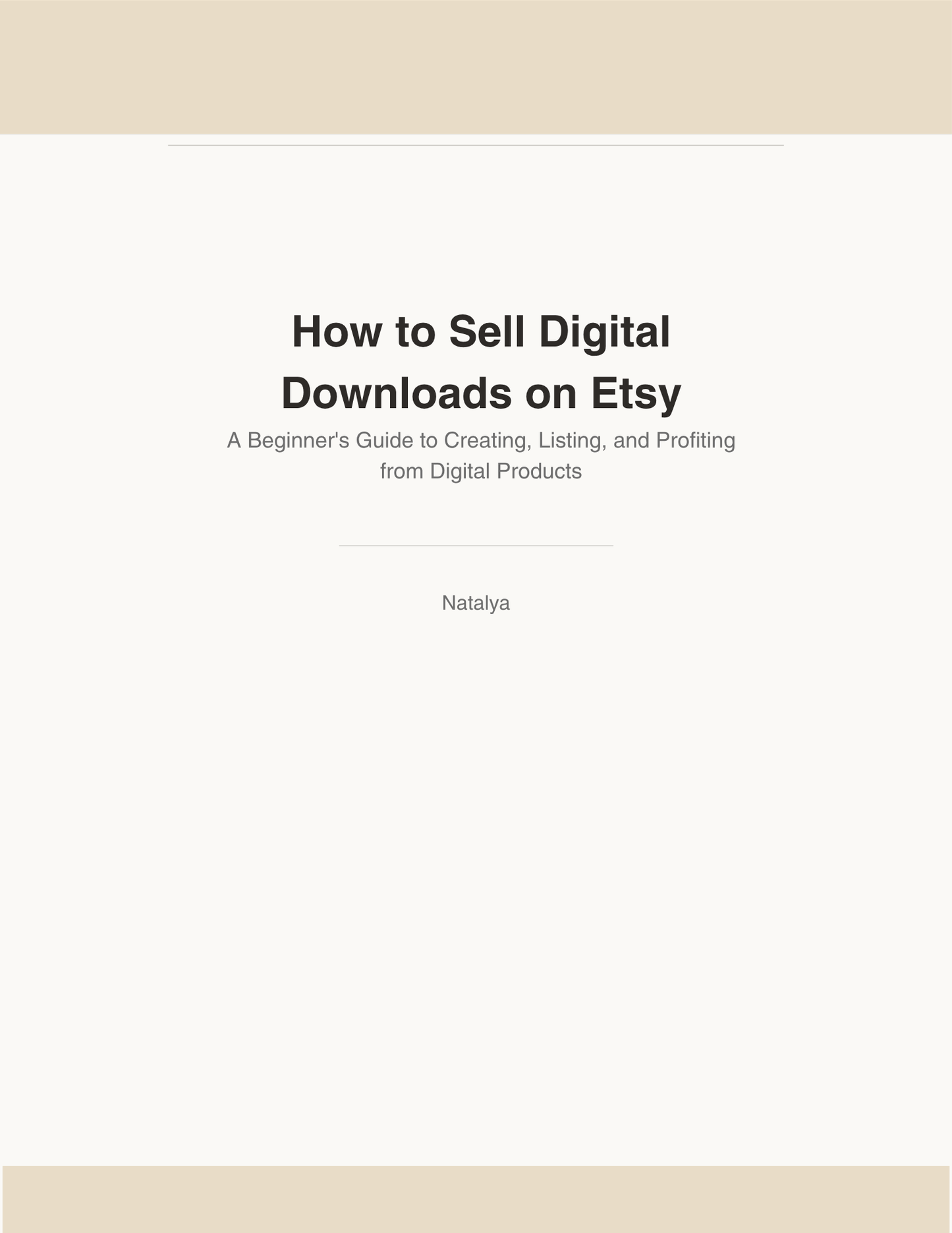Sell Digital Downloads on Etsy