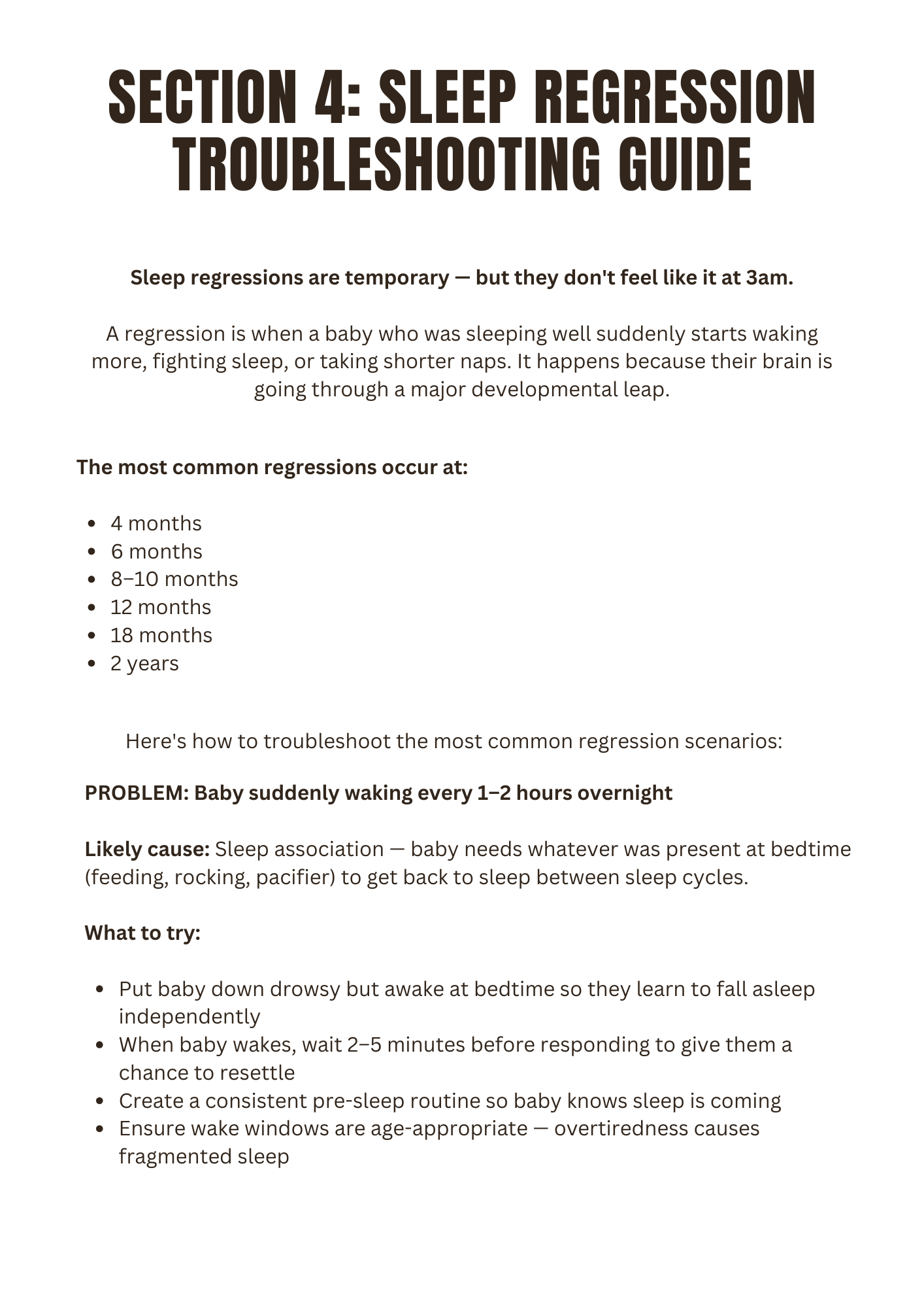Baby Sleep Tracker & Regression Guide